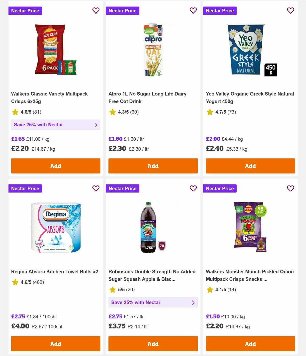 Sainsbury's Offers from 7 August