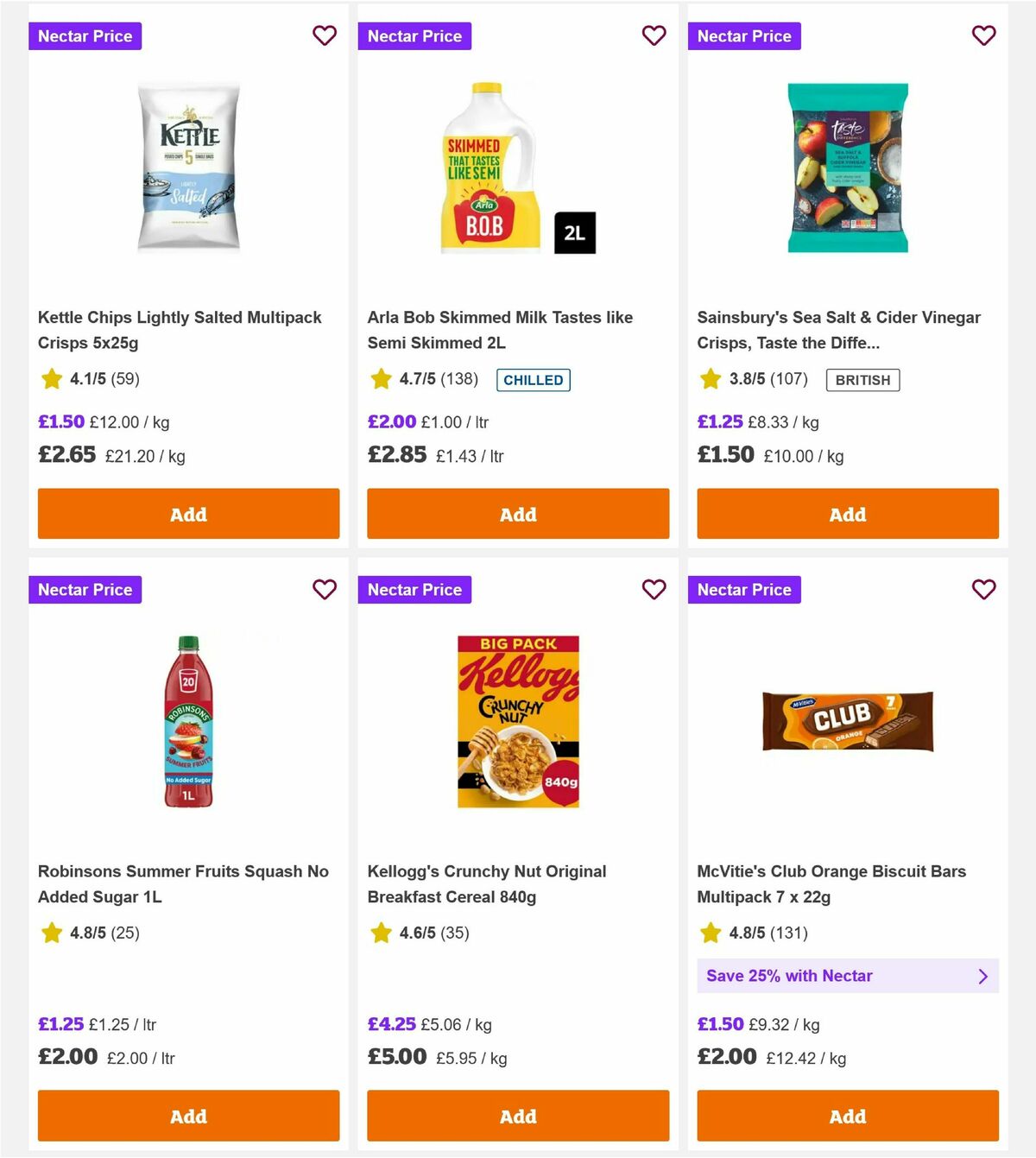 Sainsbury's Offers from 7 August