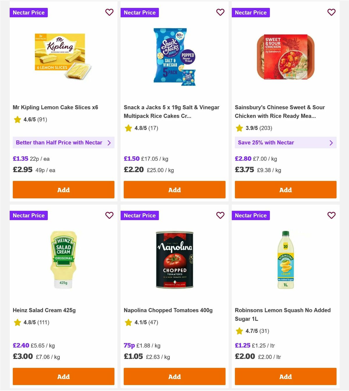 Sainsbury's Offers from 7 August