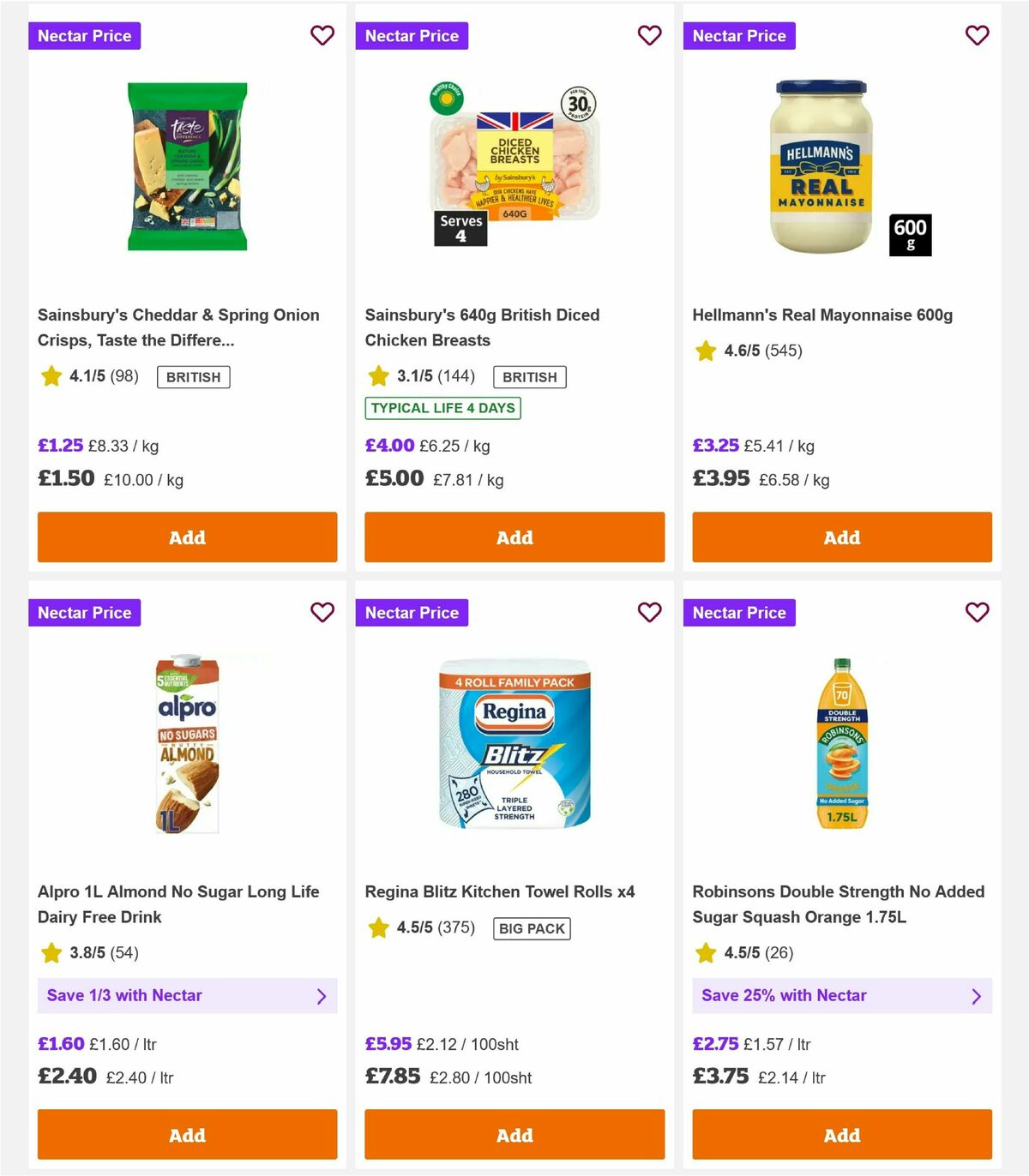Sainsbury's Offers from 7 August