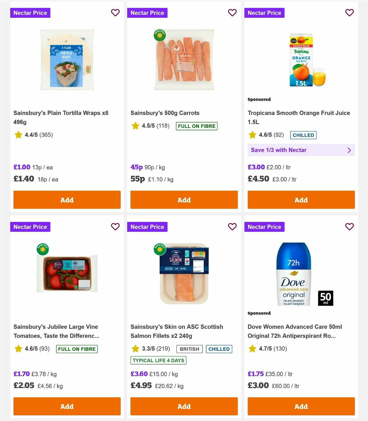 Sainsbury's Offers from 7 August