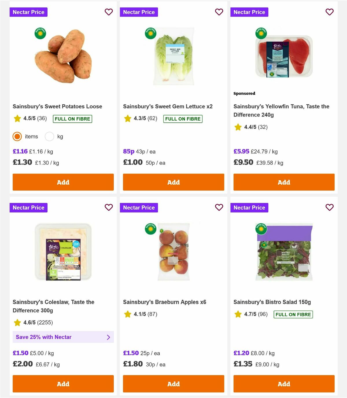 Sainsbury's Offers from 7 August