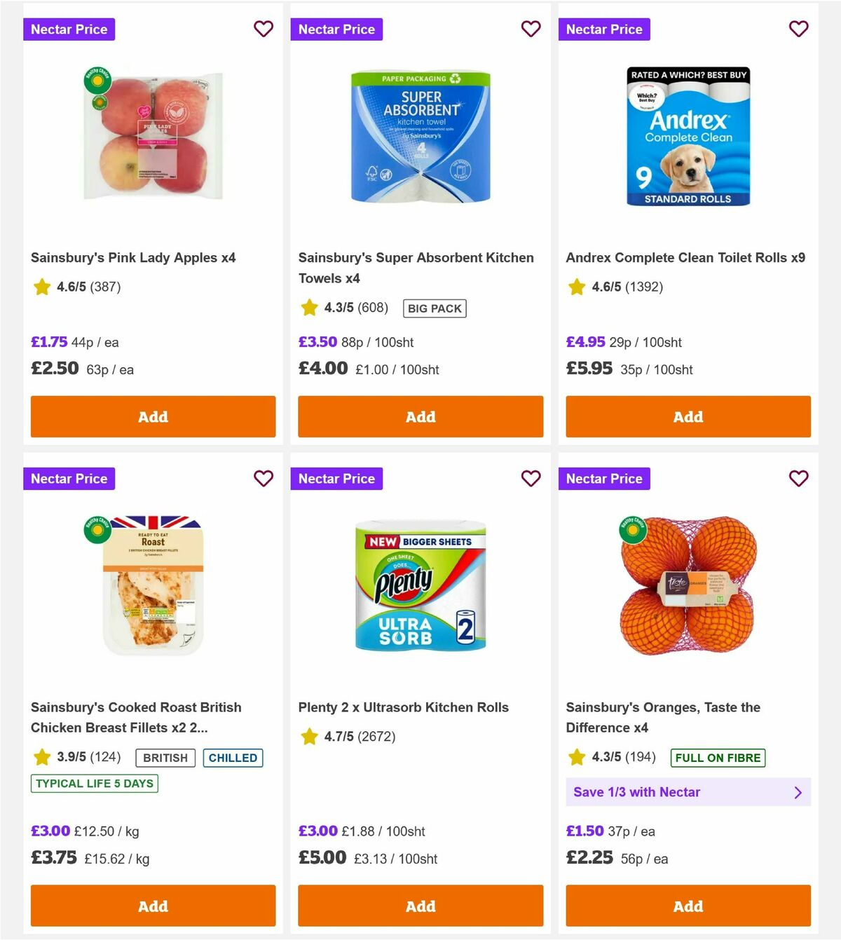 Sainsbury's Offers from 7 August