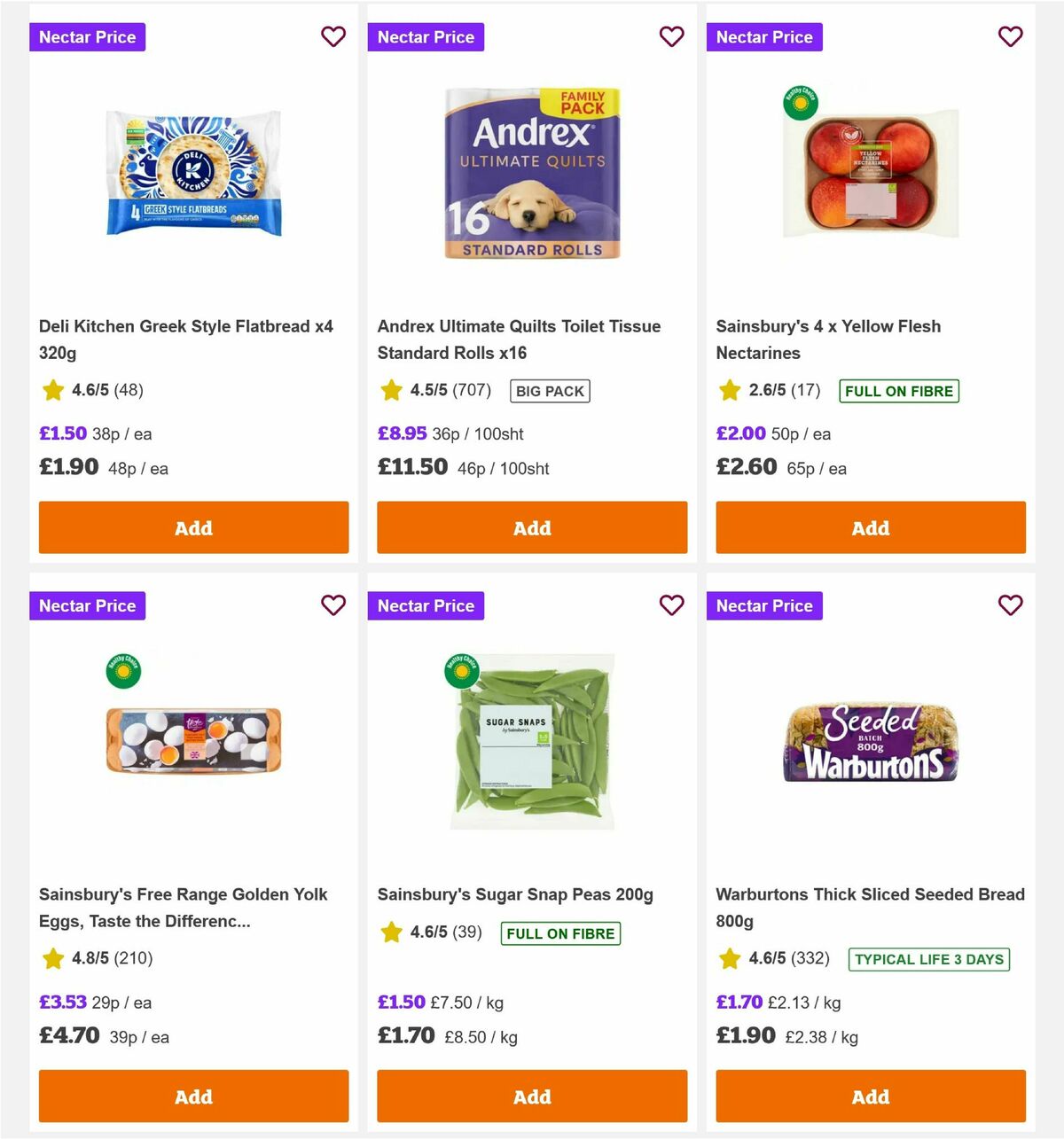 Sainsbury's Offers from 7 August