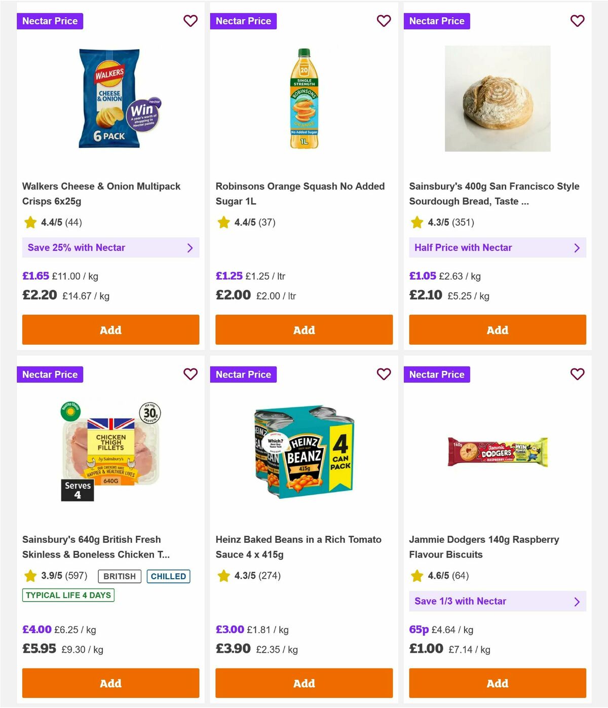 Sainsbury's Offers from 7 August