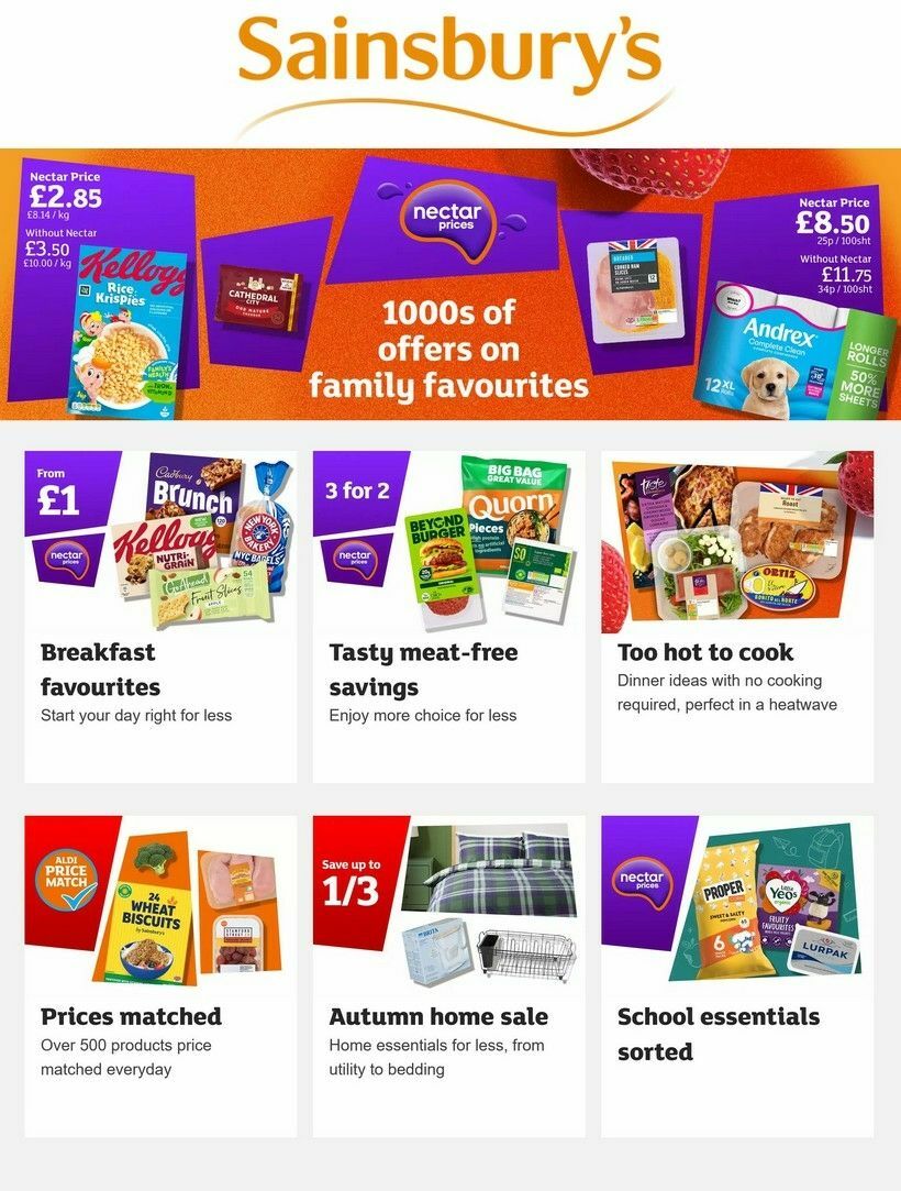 Sainsbury's Offers from 14 August