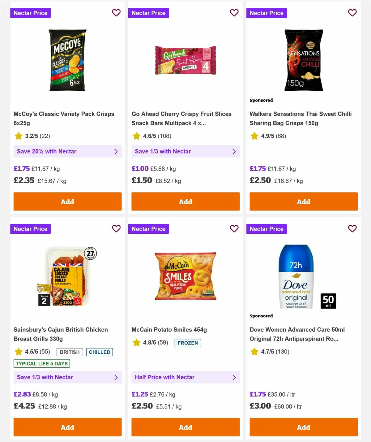 Sainsbury's Offers from 14 August