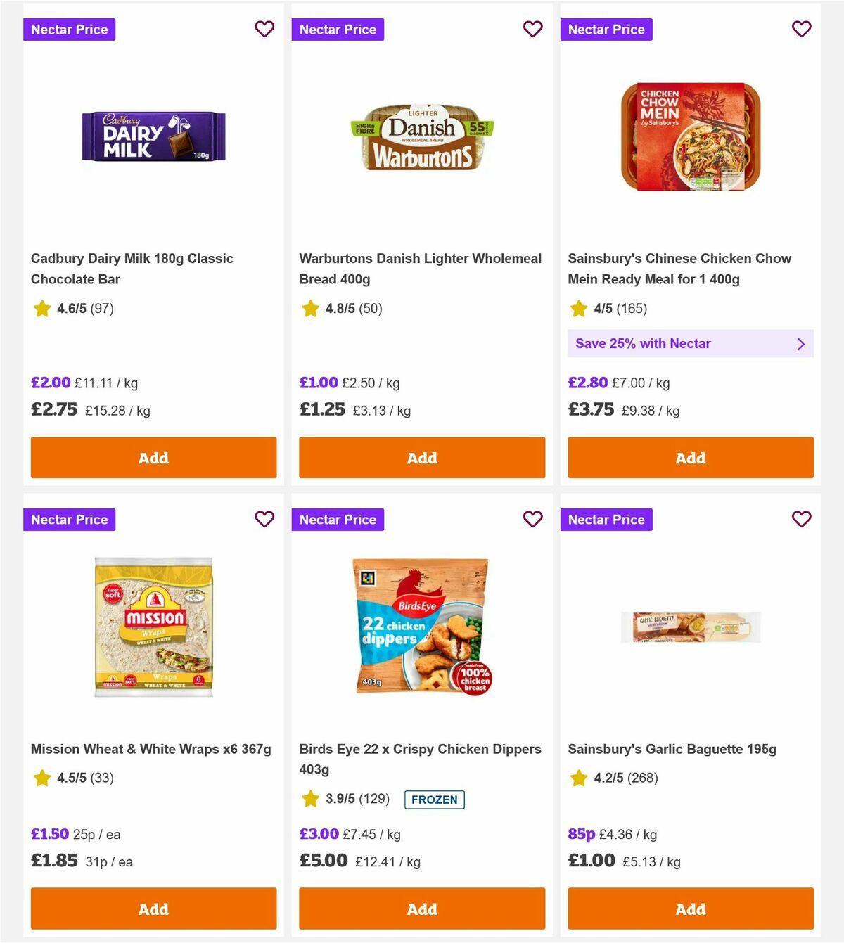 Sainsbury's Offers from 14 August