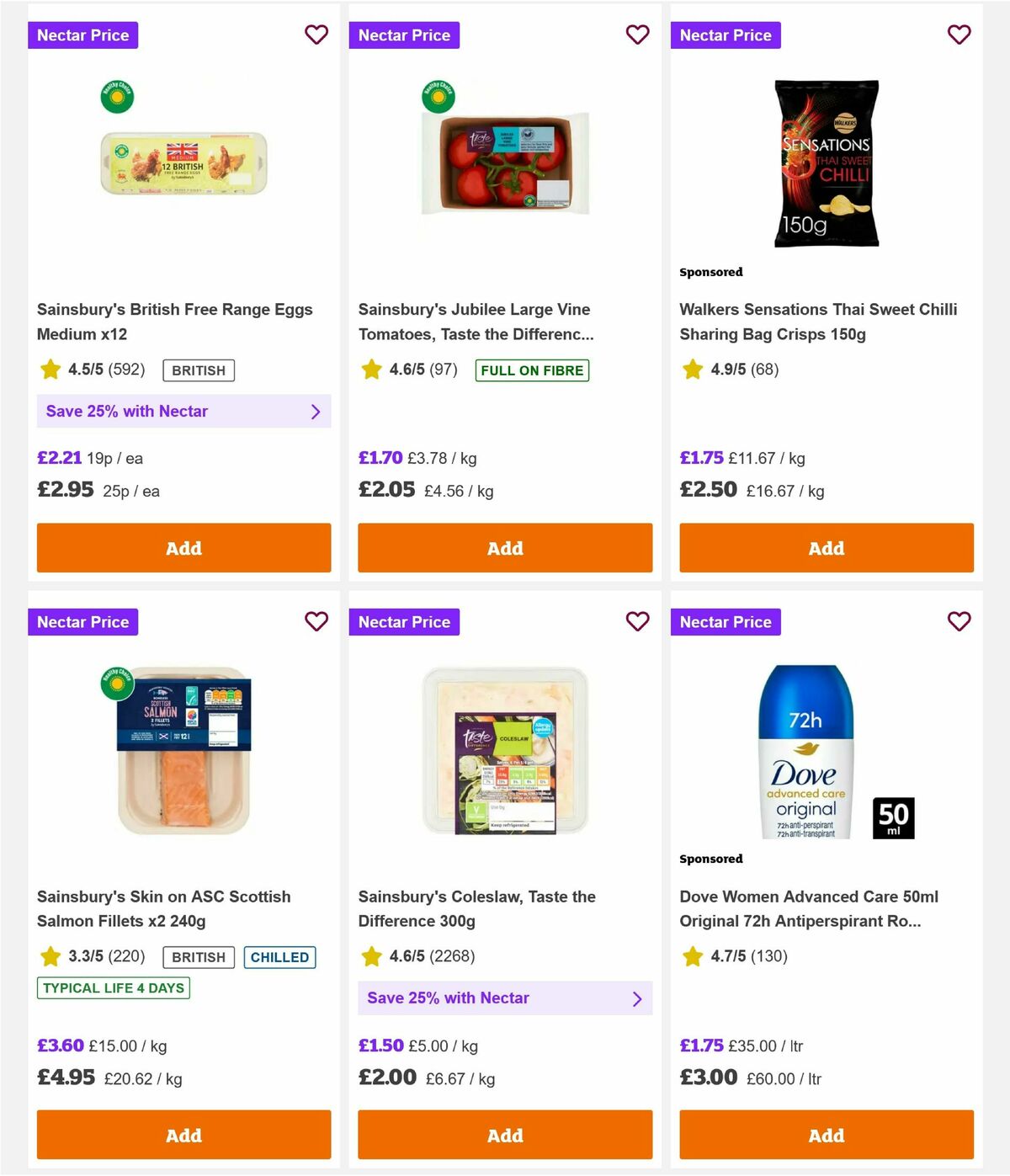 Sainsbury's Offers from 14 August