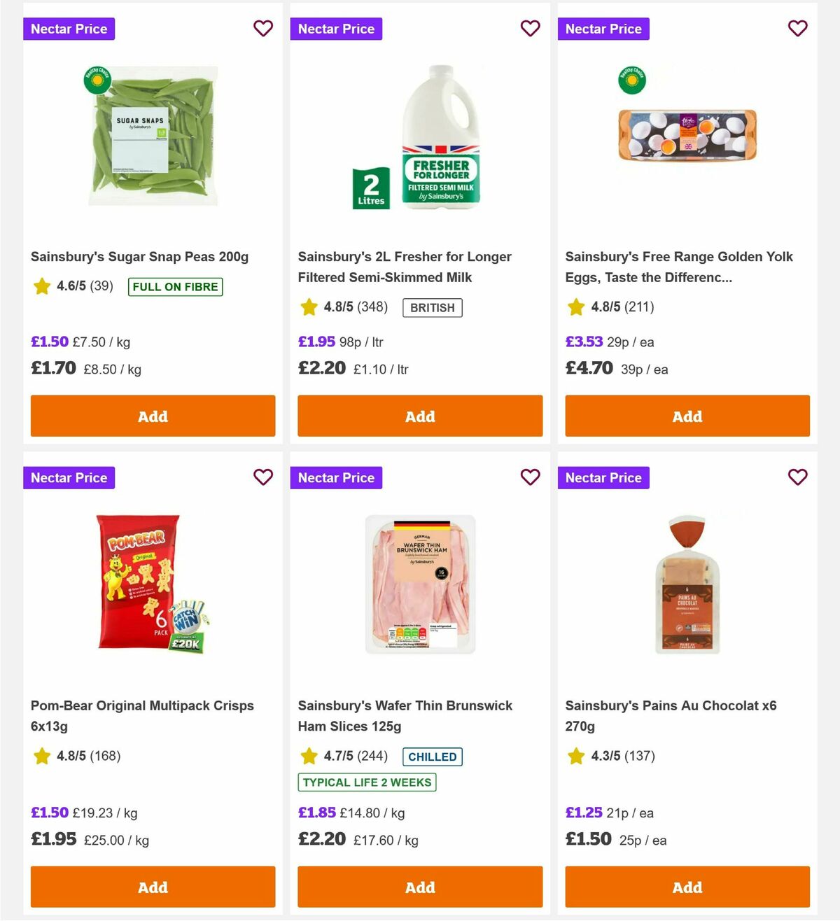 Sainsbury's Offers from 14 August