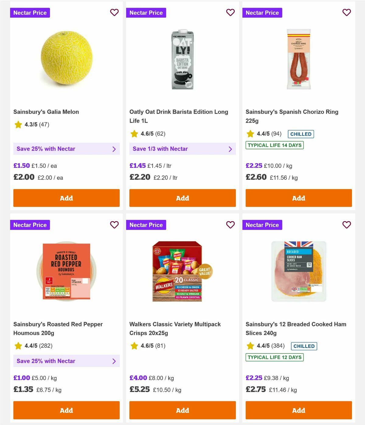 Sainsbury's Offers from 14 August