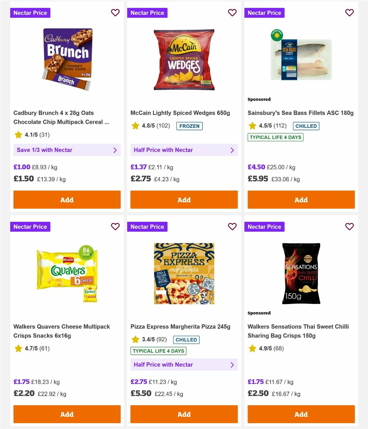 Sainsbury's Offers from 21 August