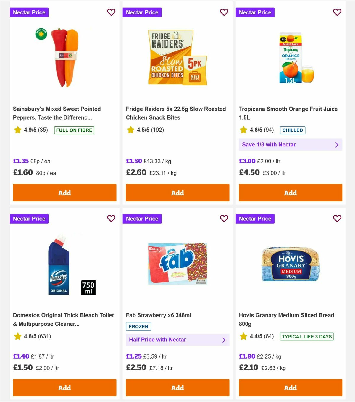 Sainsbury's Offers from 21 August