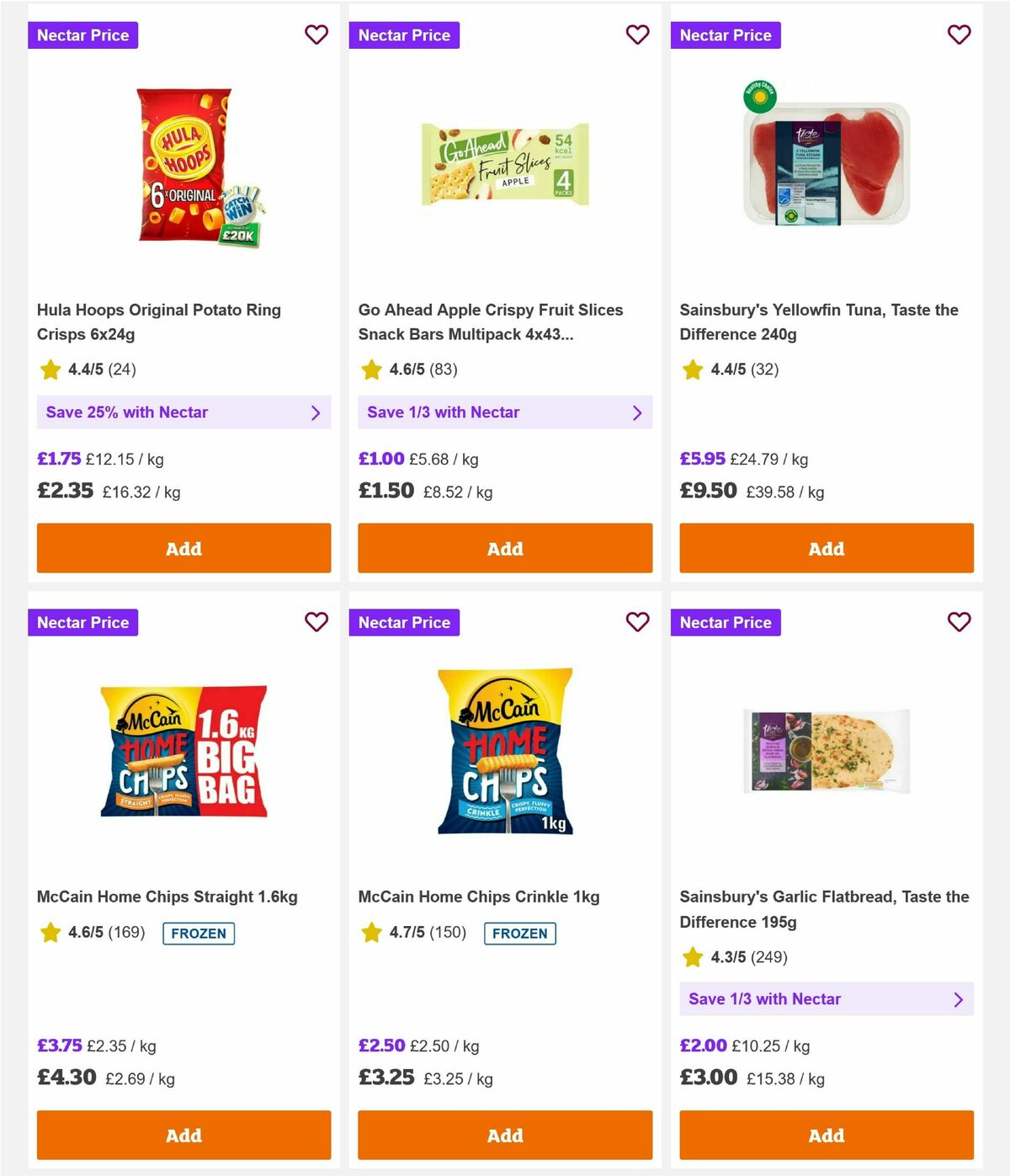 Sainsbury's Offers from 21 August