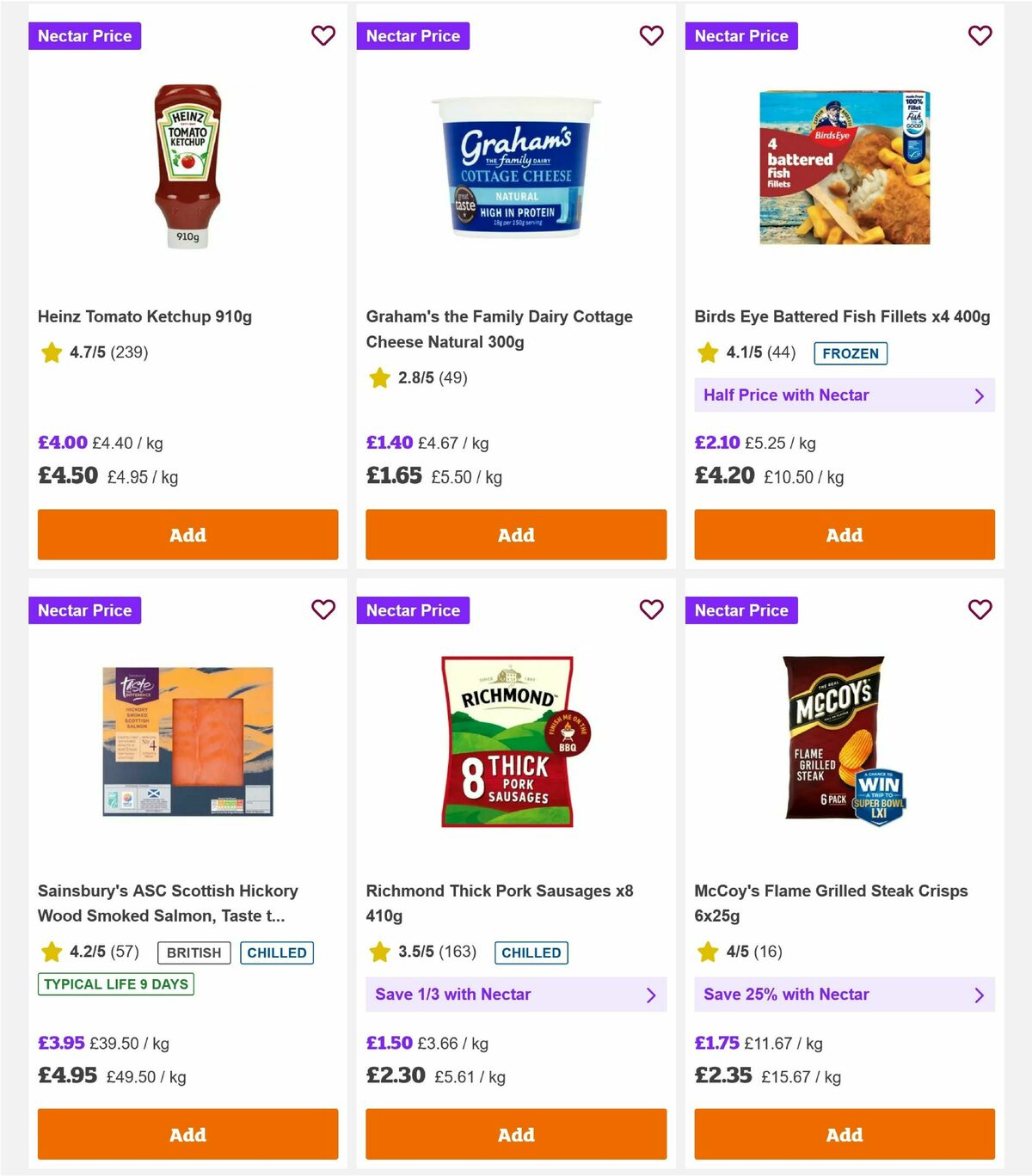 Sainsbury's Offers from 21 August