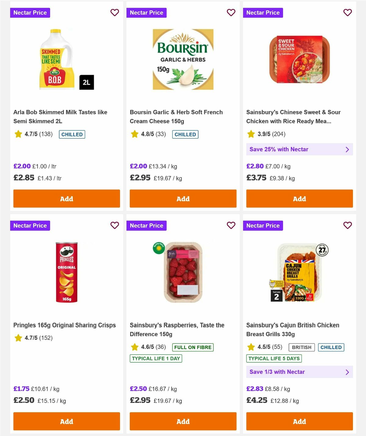 Sainsbury's Offers from 21 August
