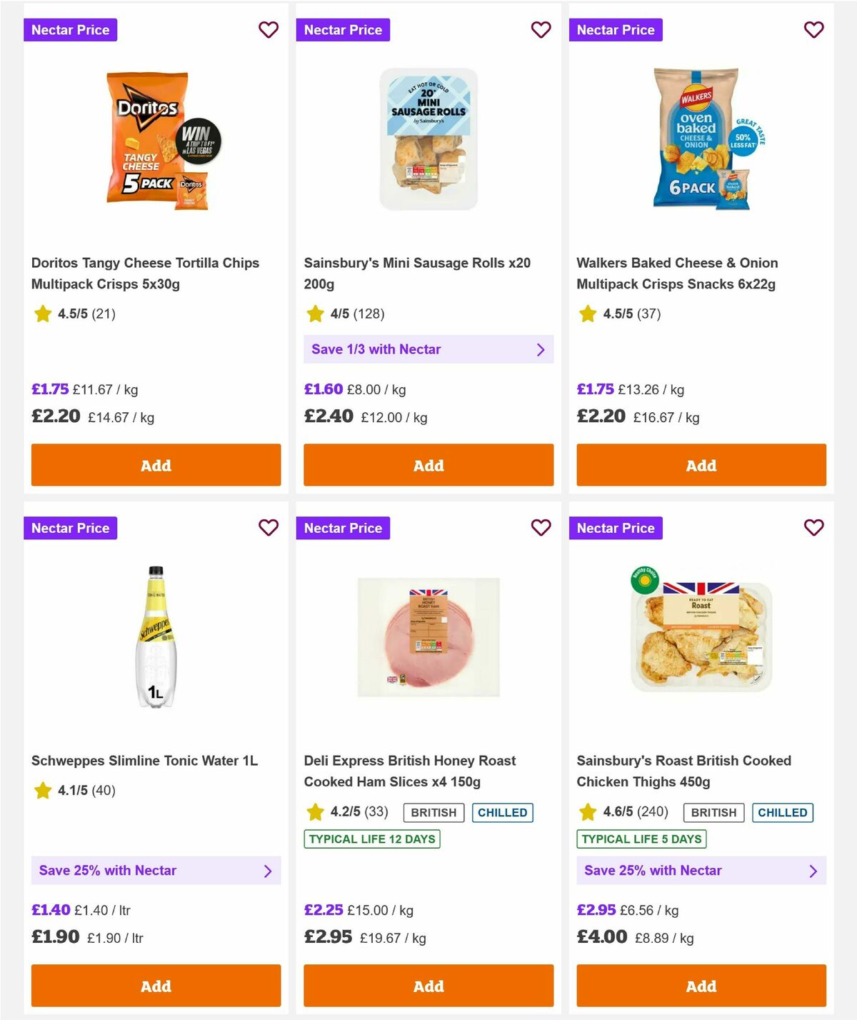 Sainsbury's Offers from 21 August