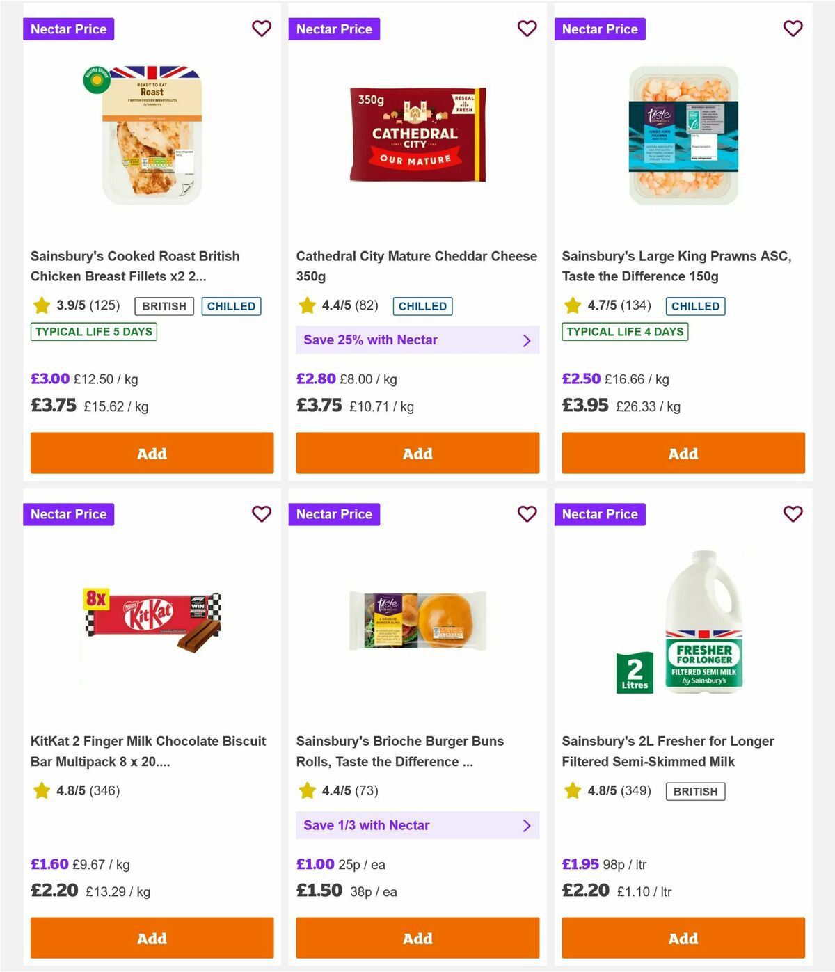 Sainsbury's Offers from 21 August