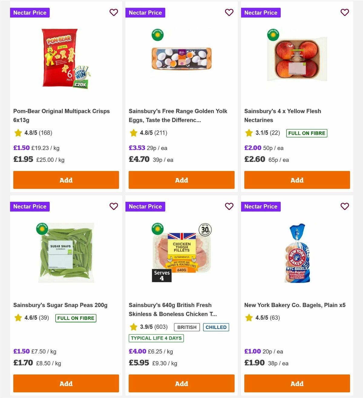 Sainsbury's Offers from 21 August