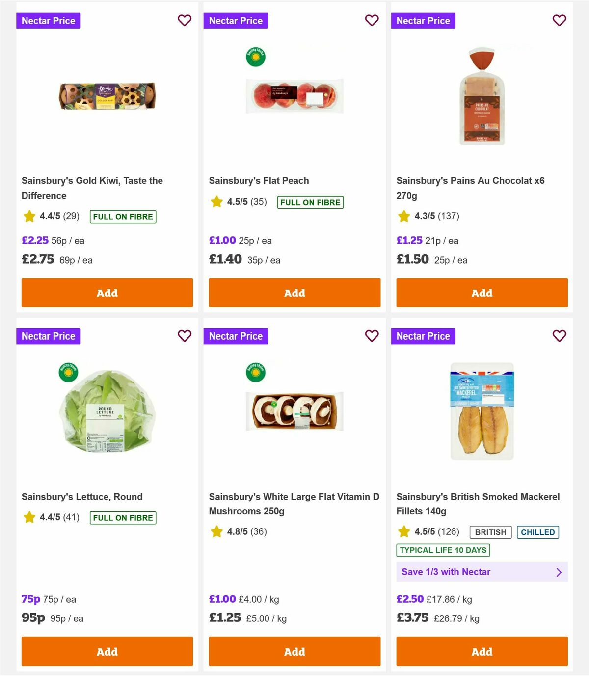 Sainsbury's Offers from 21 August