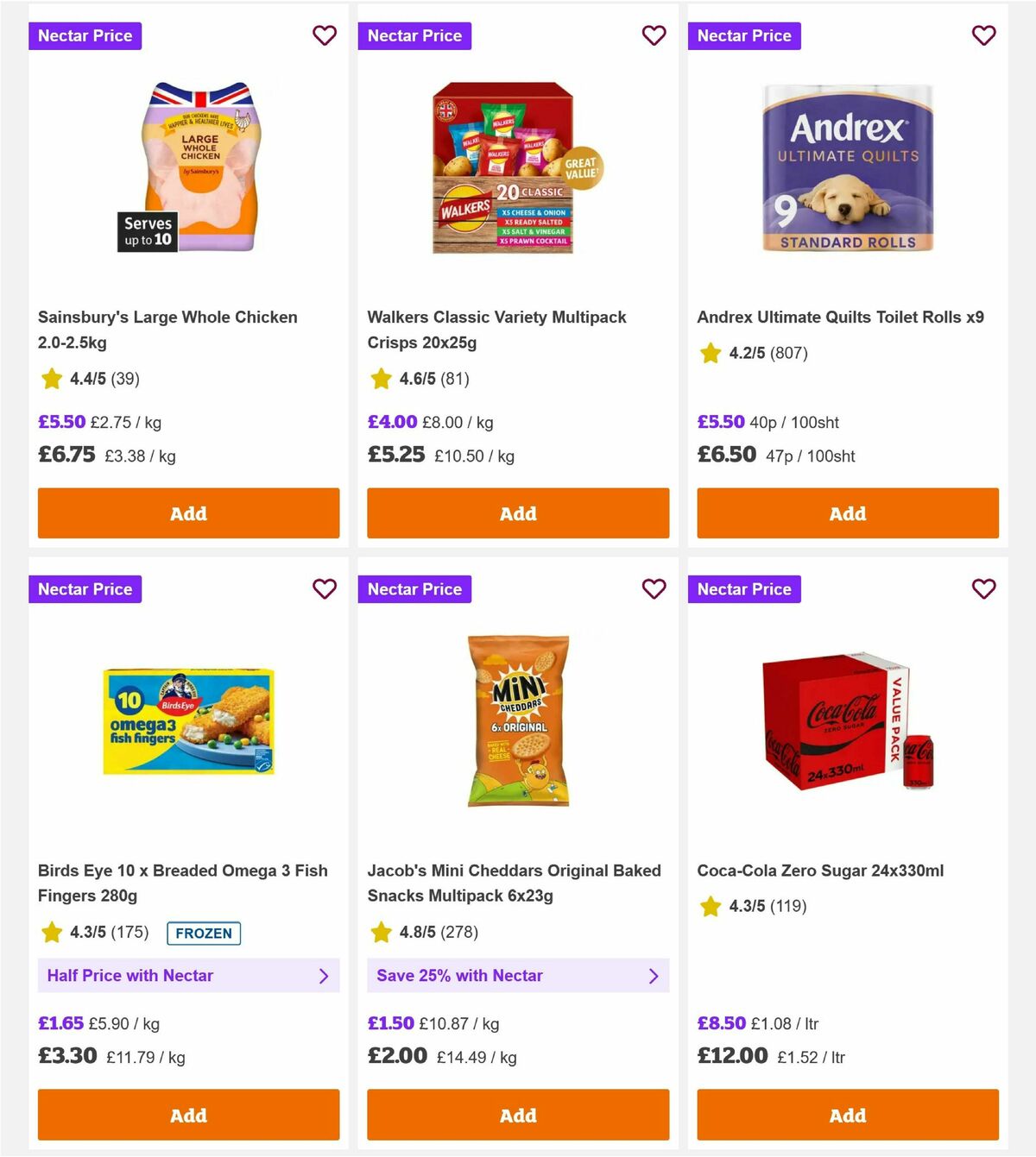 Sainsbury's Offers from 21 August