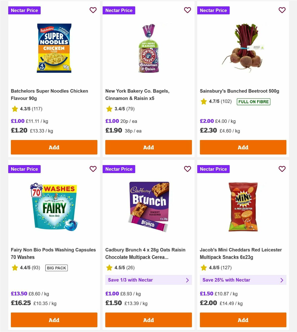 Sainsbury's Offers from 28 August