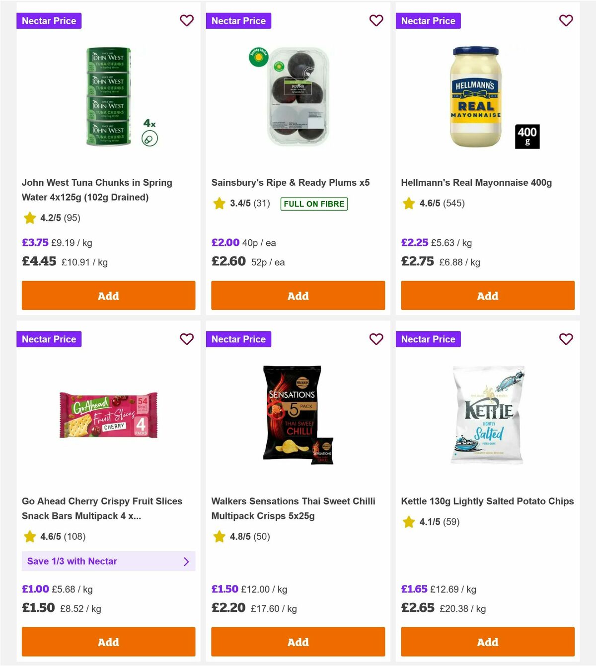 Sainsbury's Offers from 28 August