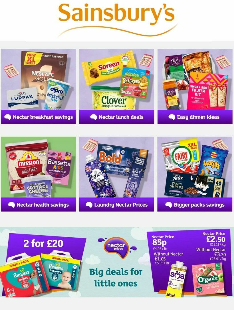 Sainsbury's Offers from 4 September