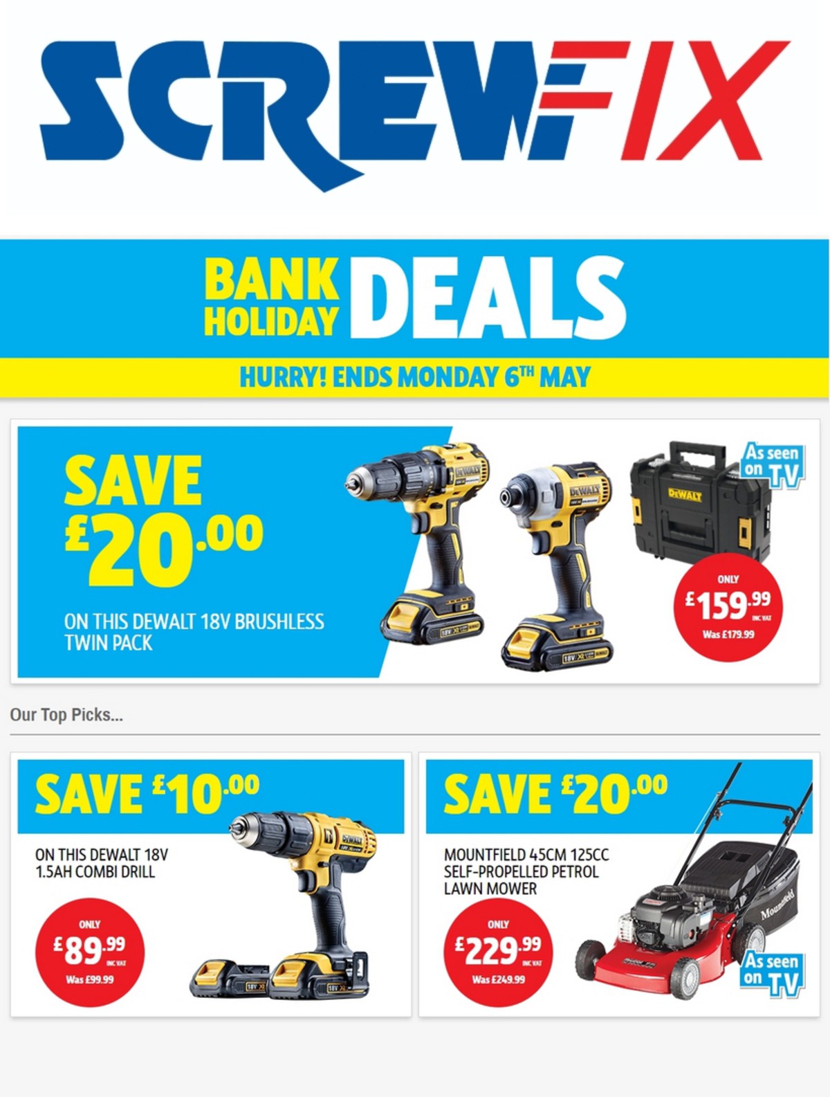 Screwfix Offers from 1 May