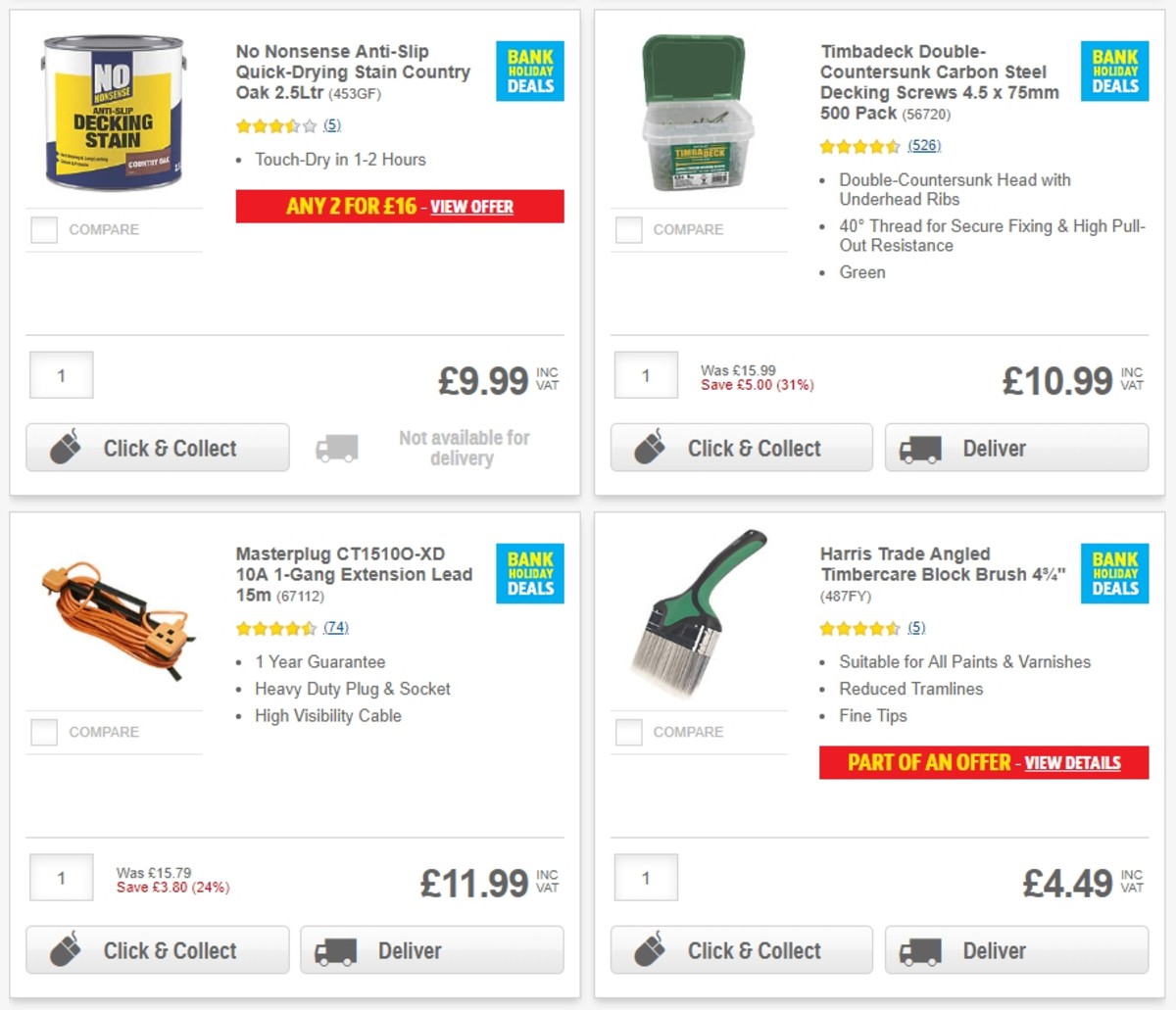 Screwfix Offers from 1 May
