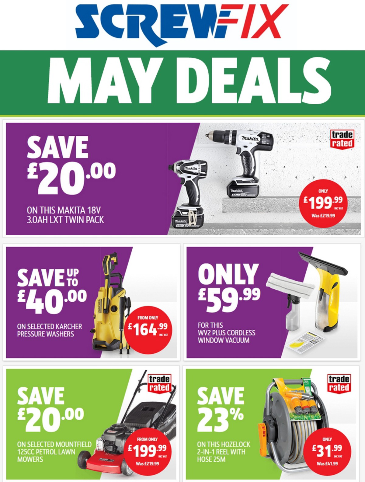 Screwfix Offers from 1 May