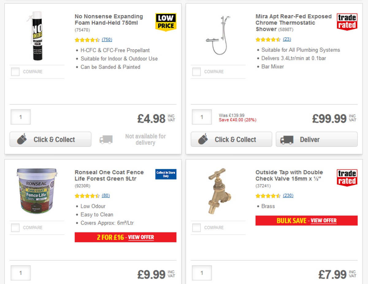 Screwfix Offers from 1 May