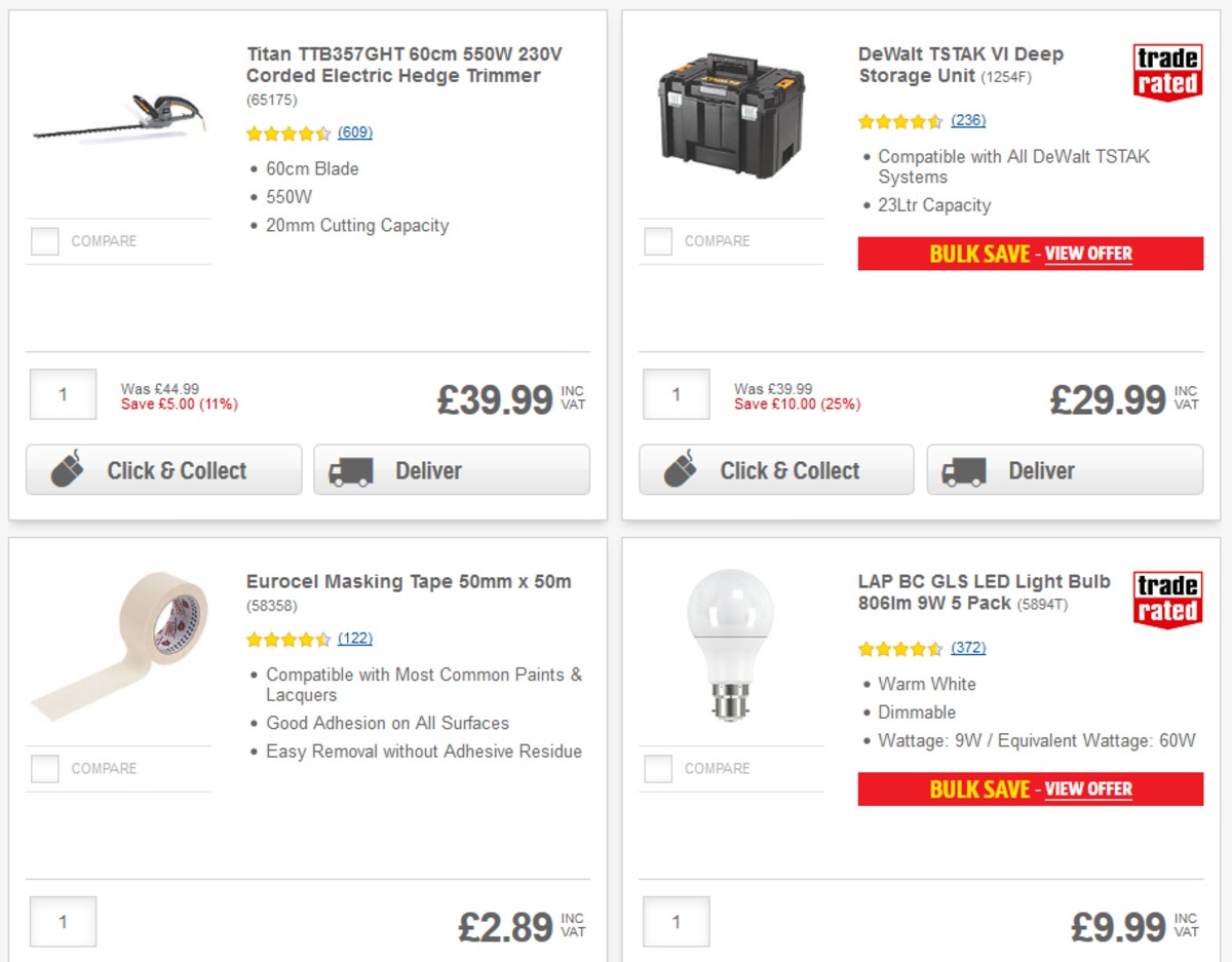 Screwfix Offers from 1 May