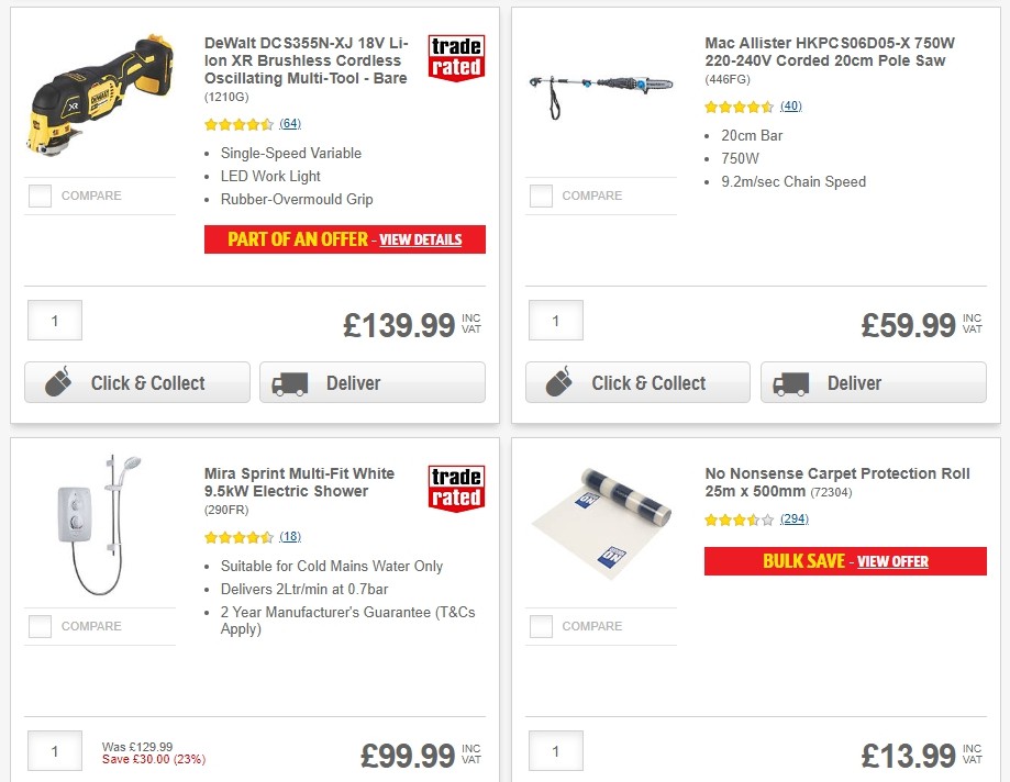 Screwfix Offers from 6 August