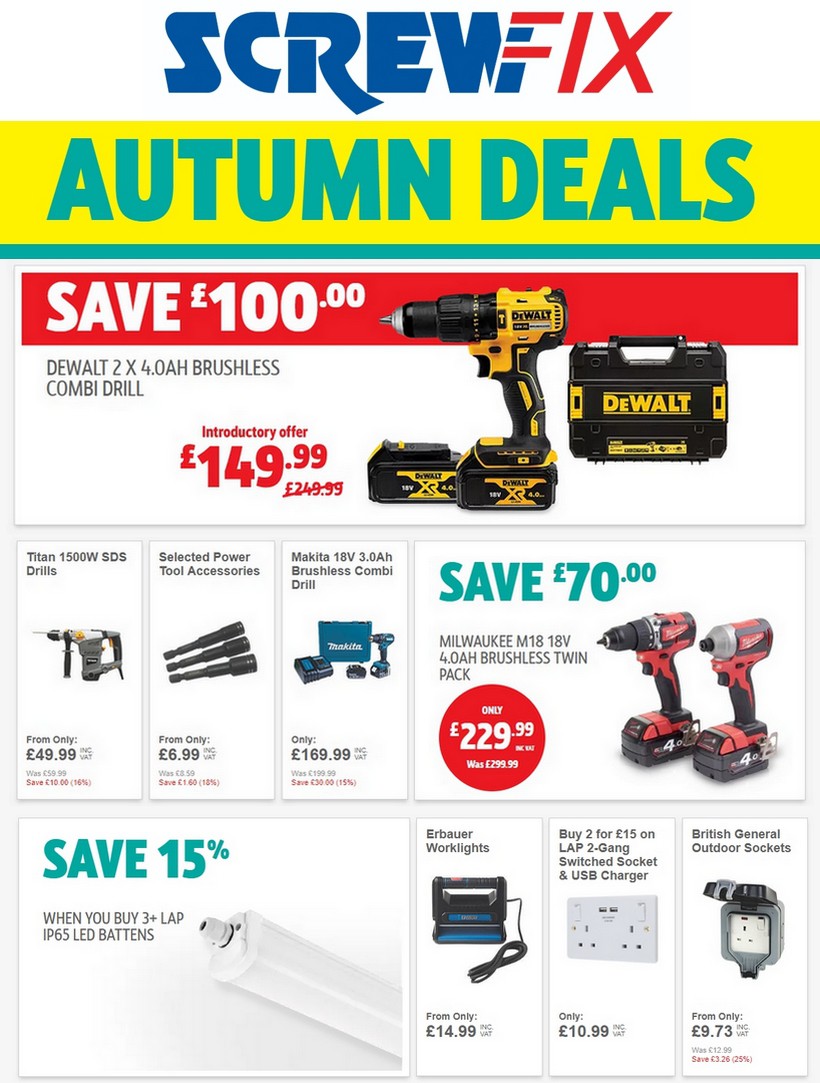 Screwfix Offers from 2 September