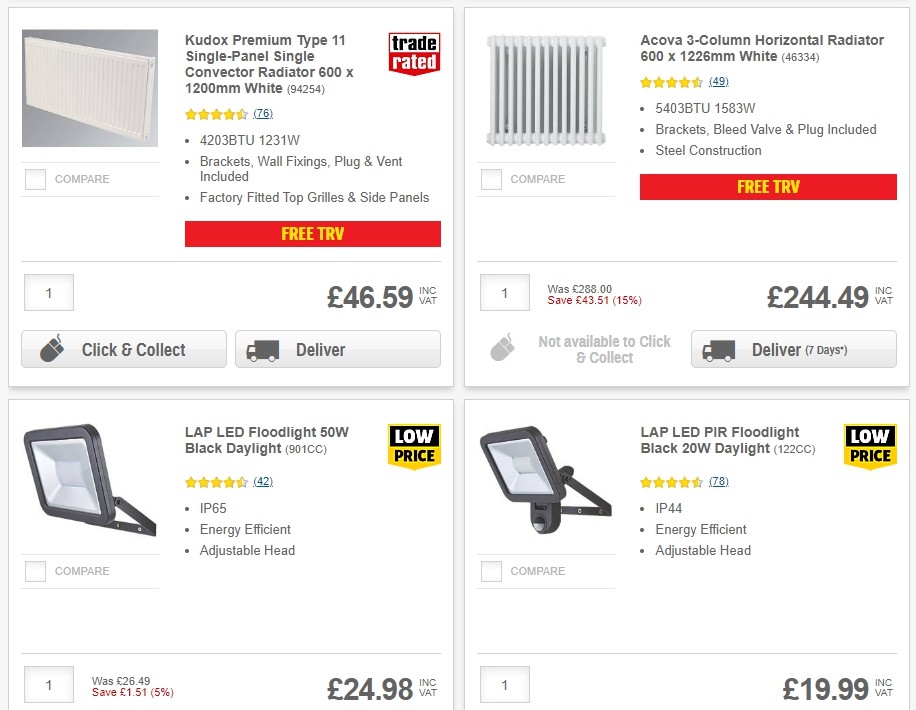 Screwfix Offers from 29 October