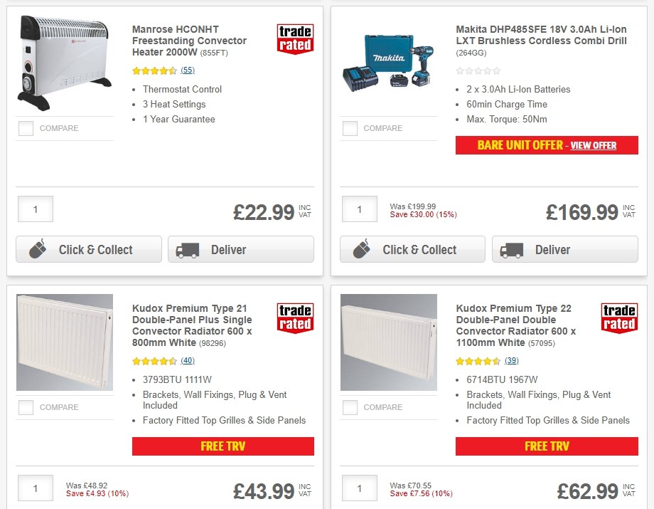 Screwfix Offers from 29 October