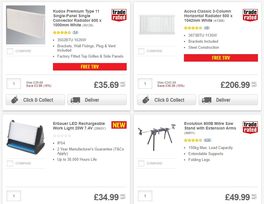 Screwfix Offers from 29 October