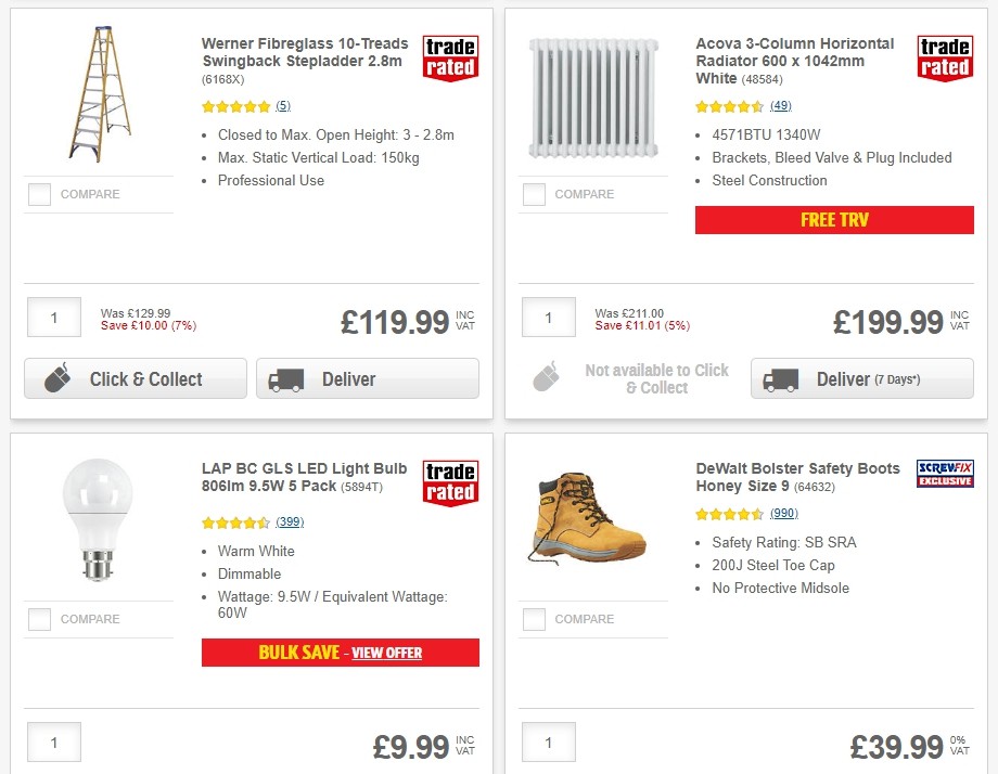 Screwfix Offers from 29 October