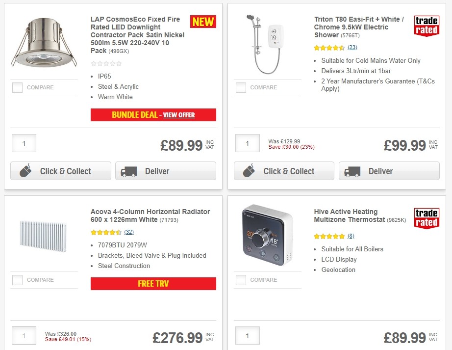 Screwfix Offers from 29 October