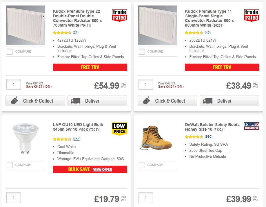 Screwfix Offers from 29 October