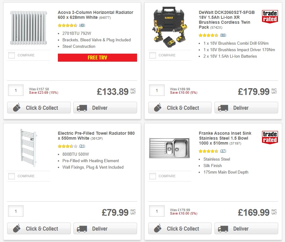 Screwfix Offers from 29 October