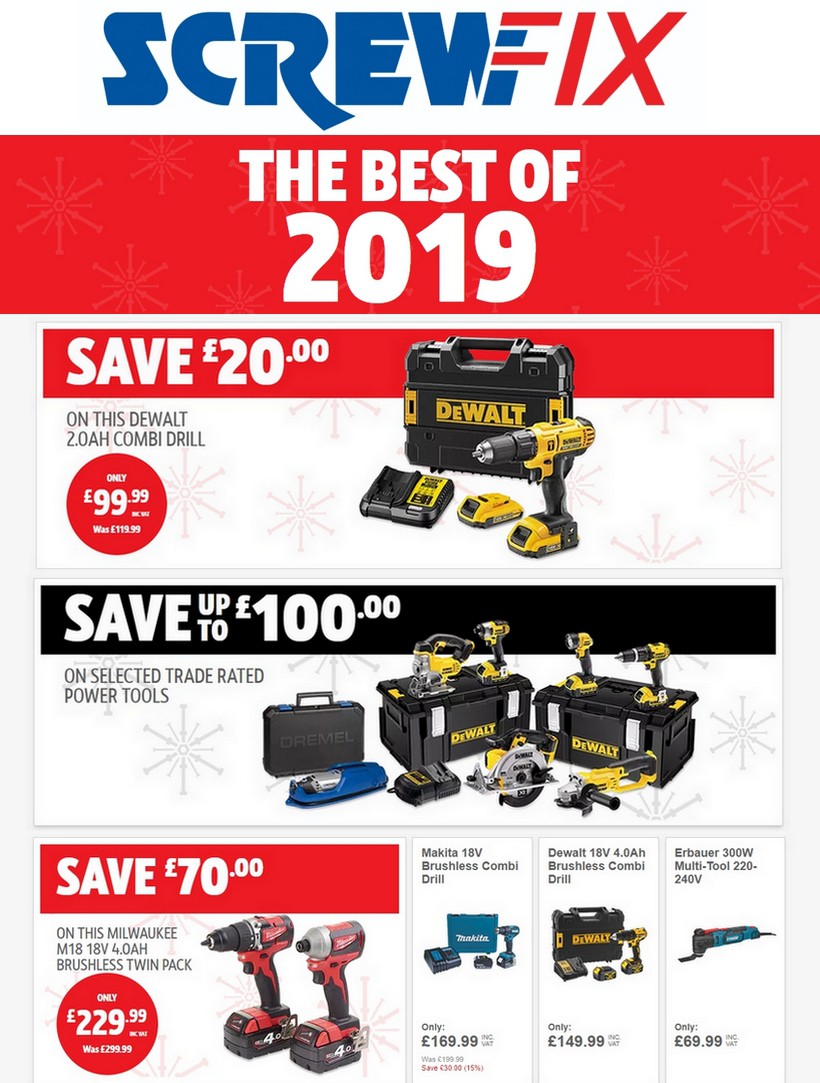 Screwfix Offers from 3 December