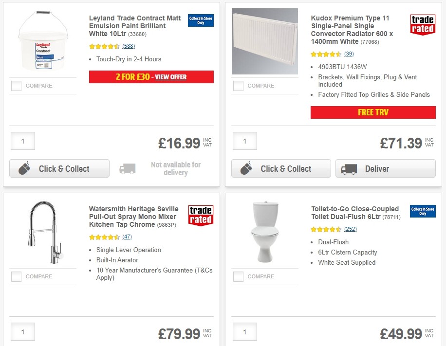 Screwfix Offers from 3 December