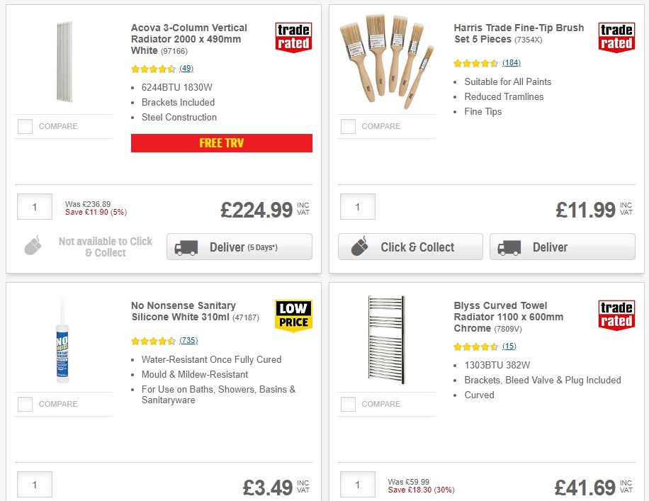 Screwfix Offers from 3 December