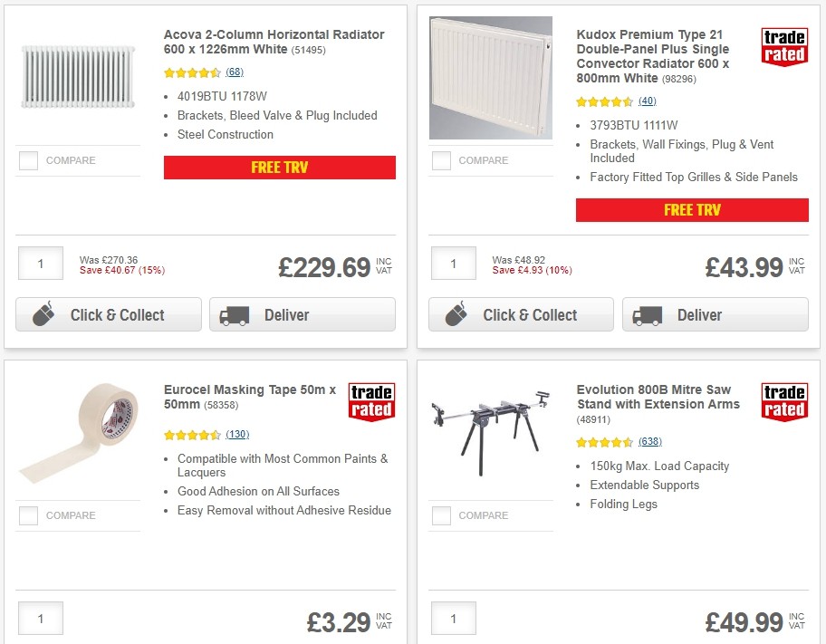 Screwfix Offers from 3 December