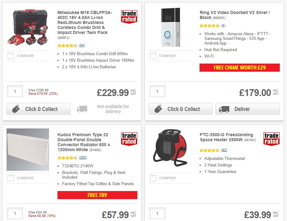 Screwfix Offers from 3 December