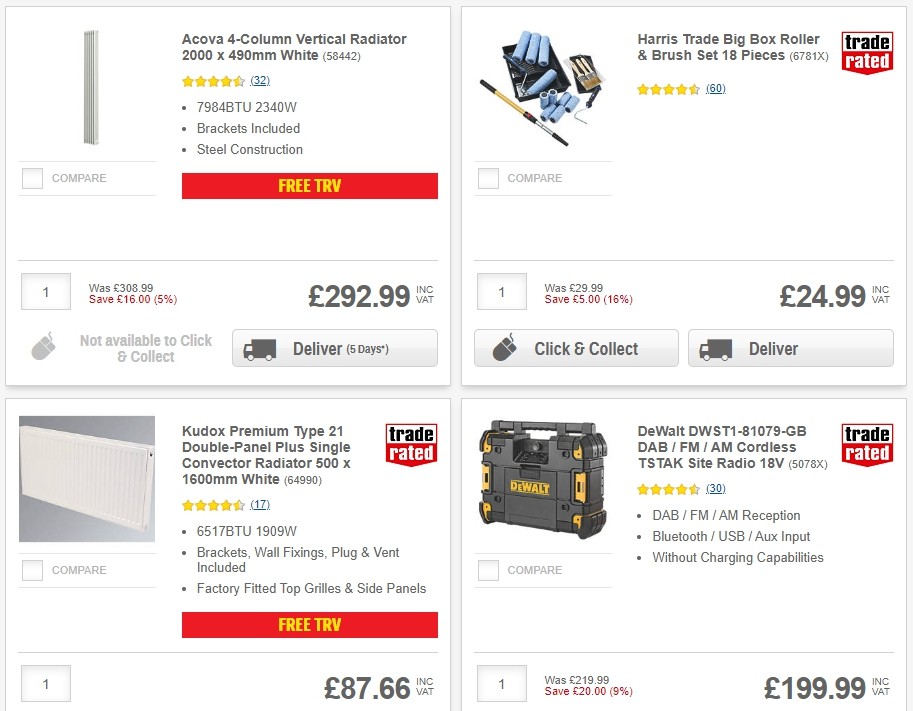 Screwfix Offers from 3 December