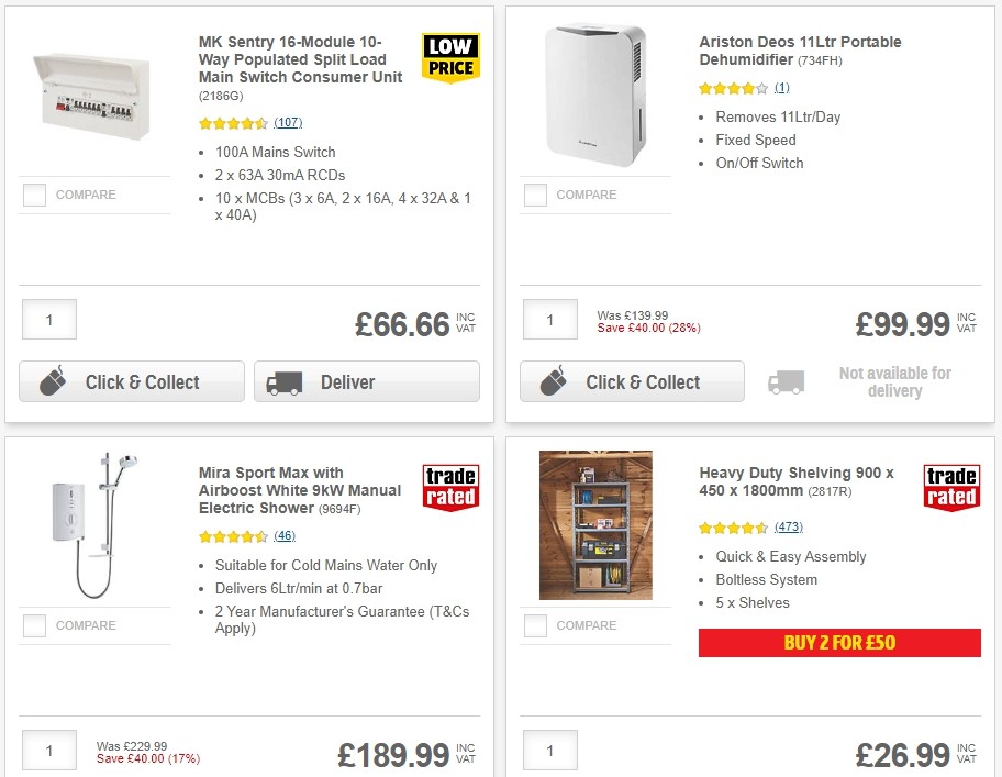 Screwfix Offers from 3 December