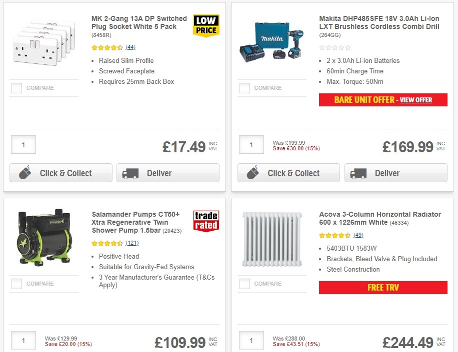 Screwfix Offers from 3 December